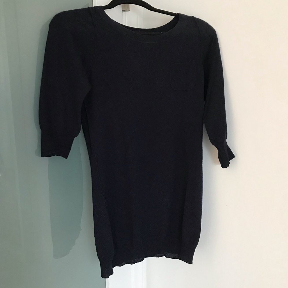 Splendid navy cashmere crew sweater small
